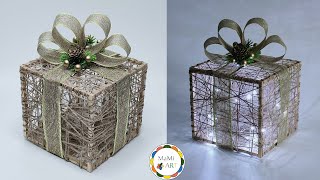 Niesamowita dekoracja świąteczna🎁 Lighted Boxes Christmas Decor 🎁DIY Light up Christmas Presents [upl. by Guillema296]