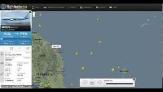 Malaysia Airlines Flight MH370 disappears on radar [upl. by Etnoid]