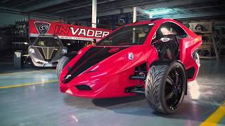 The Tanom Invader a High Performance Three Wheeled Vehicle [upl. by Nodnal]