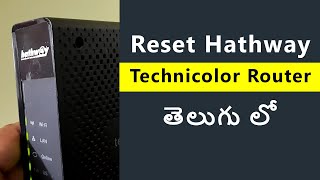 Hathway Wifi Router Reset  Technicolor Router Reset [upl. by Rabiah]