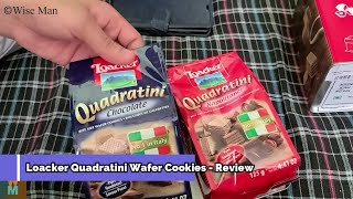 Loacker Quadratini Wafer Cookies  Review [upl. by Gnouhp]