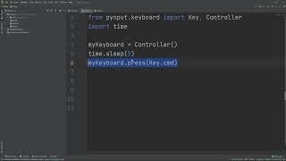 How to simulate key presses in python [upl. by Braynard]