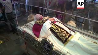 Exhibition of Pope John Paul IIs personal belongings in Guadalupe church [upl. by Gurl]