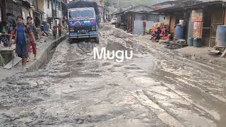 MUGU  Mugu Gamgadi Bajar Ko New road ko Bijog  Mugu Nepal [upl. by Anibas]