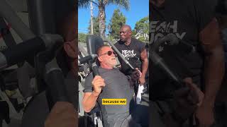 Arnold Schwarzenegger Workout With Ronnie Coleman at age 76 [upl. by Dnama]