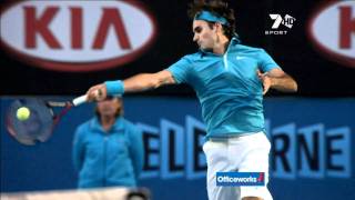 Roger Federer forehand slow motion HD 1080p FullHD [upl. by Ennyl]