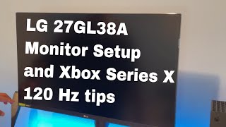 LG 27GL83A Ultragear Monitor setup with Xbox Series X [upl. by Roobbie]