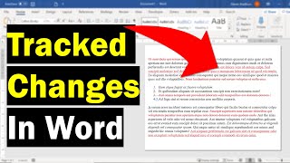 How To Track Changes in Word amp Add Comments [upl. by Annerol]