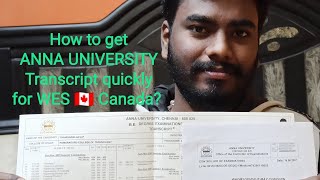 How to apply ANNA UNIVERSITY transcript SAFE TRANSCRIPTS providing services for universityWESIQAS [upl. by Oicatsana]