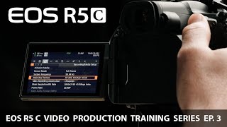 Canon EOS R5 C Training Series – Recording Options [upl. by Emiolhs594]