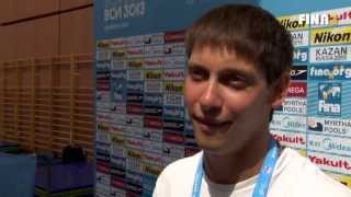 BCN2013 Illya Kvasha UKR Silver medallist of Mens 1m Springboard [upl. by Lletnahc]