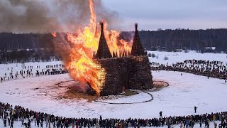 Maslenitsa Winter vertreiben und Frühling begrüßen [upl. by Ssac]