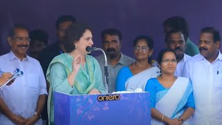 LIVE Priyanka Gandhi addresses a corner meeting in Valad Mananthavady  Wayanad Bypoll 2024 [upl. by Ahsilac]