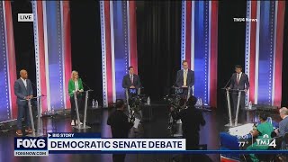 Wisconsins Democratic Senate candidates debate  FOX6 News Milwaukee [upl. by Pernick]