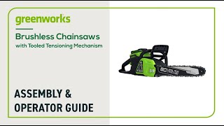 Brushless Chainsaw Assembly amp Operation Guide [upl. by Nairolf475]