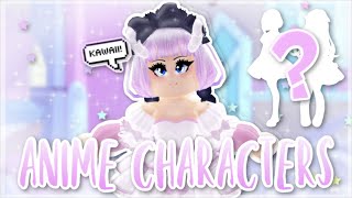 Recreating ANIME CHARACTERS in Royale High  Roblox Royale High [upl. by Enilegnave]