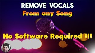 How to Remove Vocals from a Song with a Website  Make Karaoke with no software Tutorials  Vocal [upl. by Werner468]