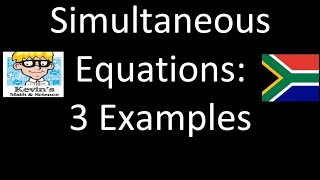 Simultaneous equations grade 11 examples [upl. by Bergin]