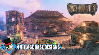 Valheim  Viking House Building Guide  4 Small Base Designs Speed Build [upl. by Arlette]