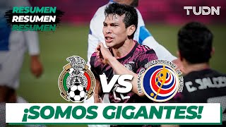 Resumen y goles  México vs Costa Rica  Amistoso Internacional 2021  TUDN [upl. by Newman700]