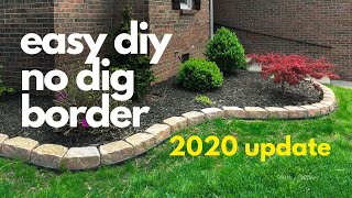 easy diy No Dig Border 2020 UPDATE [upl. by Rubie109]