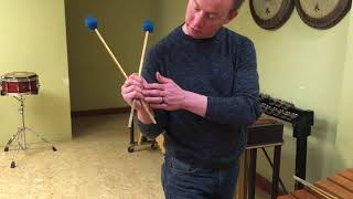 Instructional video Burton grip two mallets per hand [upl. by Nednarb394]