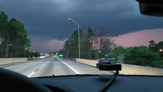 Driving headon into a Severe Thunderstorm near Orlando FL Sanford April 6 2019 [upl. by Clarkson101]