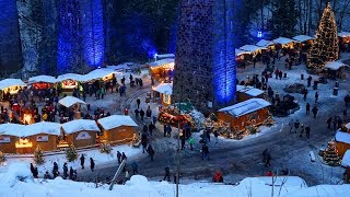 Weihnachtsmarkt in der Ravennaschlucht in Breitnau im Hochschwarzwald  Schwarzwald [upl. by Lorene]