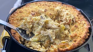 Big Mamas Secret CORNBREAD CHICKEN amp DRESSING Recipe Southern Style Cornbread Dressing [upl. by Drofliw483]