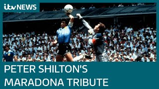 Argentina pays respects to Diego Maradona as Peter Shilton hails greatest opponent  ITV News [upl. by Gurias]