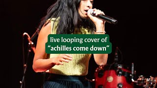 live looping cover of “achilles come down” by gang of youths 🏹🏛❤️ achilles livelooping booktube [upl. by Aneis]