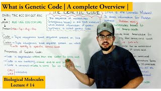 The Genetic code  Code vs Codon  Triplet code system [upl. by Sorel90]