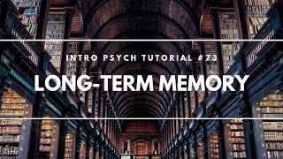 LongTerm Memory Intro Psych Tutorial 73 [upl. by Homerus]