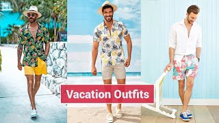 Mens Beach Vacation Outfits  Mens Summer Outfit Inspiration  Tropical Lookbook [upl. by Tavie387]