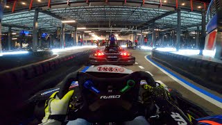 GoPro POV of the WORLDS LARGEST Karting Track Supercharged Entertainment NJ [upl. by Esch]