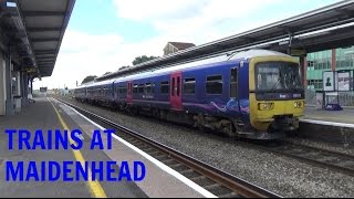 Trains at Maidenhead Station 080816 [upl. by Mair]