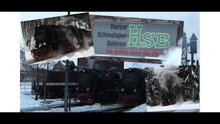 Harzer Schmalspurbahn im Tiefschnee [upl. by Howlan237]