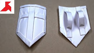 DIY 🛡️  How to make a SHIELD from A4 paper [upl. by Jeniffer]