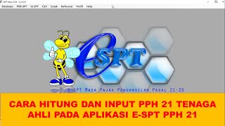 Cara Hitung PPh 21 Tenaga Ahli dan cara inputnya pada eSPT PPh 21 [upl. by Peppi]