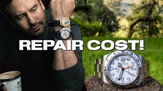 Insane Cost To Repair Damaged Rolex Explorer II  Watch Restoration [upl. by Esened]