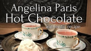 ☕️ How to make French hot chocolate recipe  Angelina hot chocolate Paris [upl. by Anilrats]