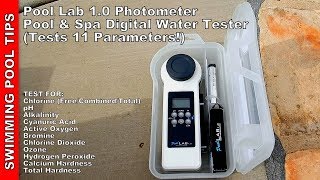 Pool Lab 10 Photometer Pool amp Spa Digital Water Tester Tests 11 Parameters [upl. by Amimej]