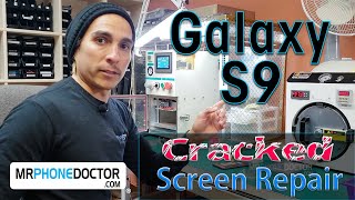 Samsung Galaxy S9 amp S9 Plus Cracked Screen RepairReplacement Teardown Front Glass Only [upl. by Lemon]