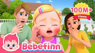 Bebefinns got a booboo 😭  EP70  BooBoo Song for Kids  Bebefinn Sing Along2  Nursery Rhymes [upl. by Ellegna]