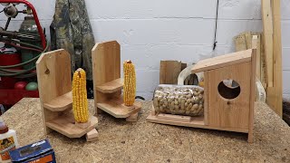 squirrel feeder corn cob style with measurements [upl. by Drislane977]