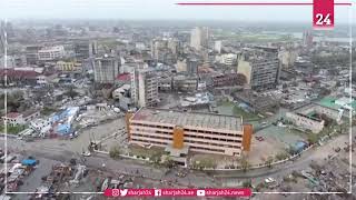 Drone images show damage in Beira Mozambique after cyclone Idai [upl. by Edyth]