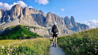 Solo Hiking 50 Miles on Alta Via 2 Dolomites Italy [upl. by Notlimah]