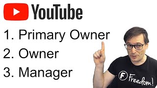 YouTube roles explained Primary owner  Owner  Manager  KYC 23 [upl. by Anileda]