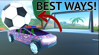 BEST Ways to COMPLETE the SoccerBall Challenge Get Bonded Rims  ROBLOX Jailbreak New Update [upl. by Eniarol]