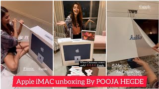 Apple iMac 2021 Unboxing By Pooja Hegde  Pooja Hegde Unbox Her New Apple M1 iMacApple Computer [upl. by Haynor630]